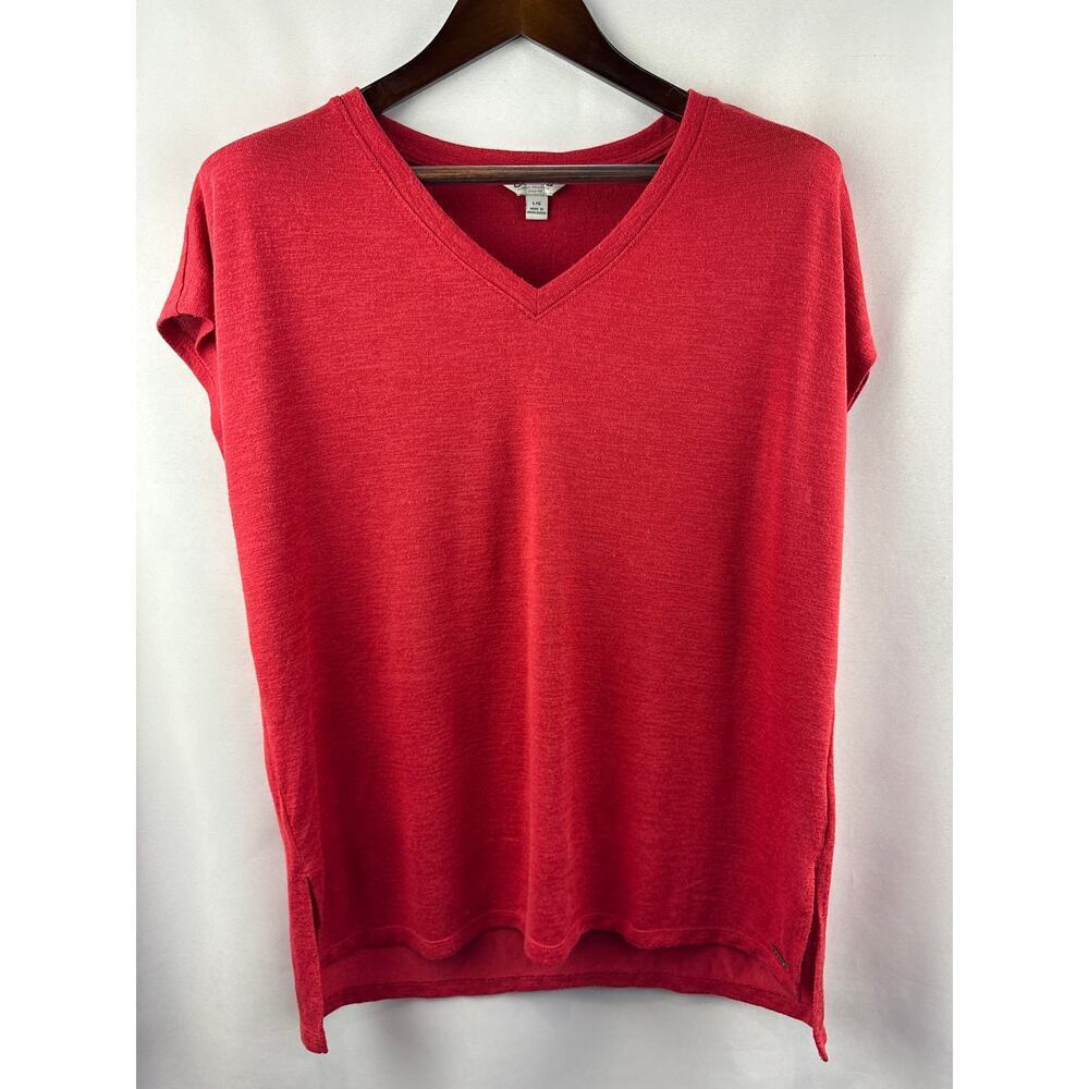 Women’s Orvis Large Brick Red V-Neck T-Shirt